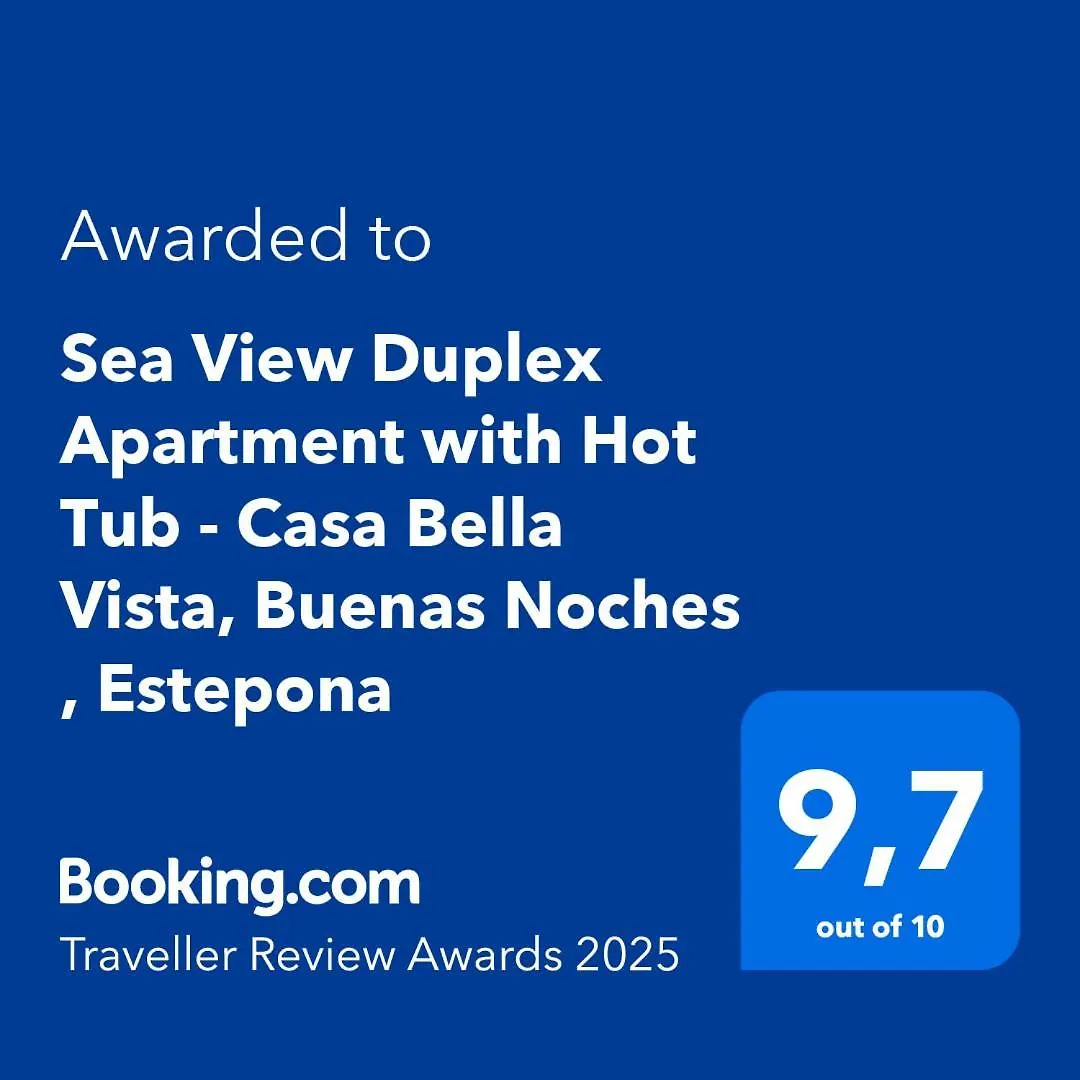 Sea View Penthouse Apartment With Hot Tub - Casa Bella Vista, Buenas Noches , إِستيبونا
